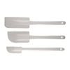 3pc Avanti Spatula Kitchen Mixing/Scraping Baking Utensil w/ Plastic Handle WHT