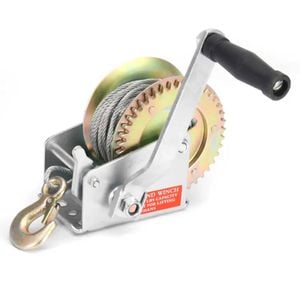 1200lb Manual Hand Winch Steel Wire - Boat Jet Ski Marine Trailer Crank 500kg