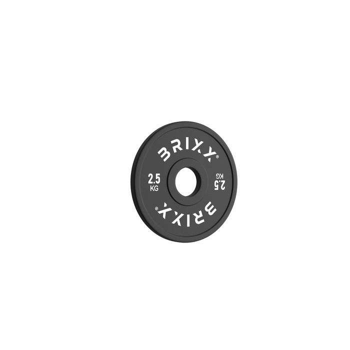 BRIXX 2.5kg PRO Black Olympic Bumper Plates