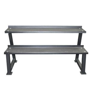 Kettlebell Storage Rack 137cm Two Tiers Large Platform