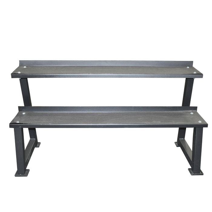 Kettlebell Storage Rack 137cm Two Tiers Large Platform