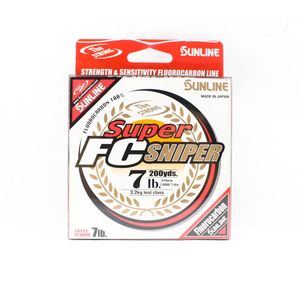 Sunline Super FC Sniper 100% Fluorocarbon Fishing Line 200 yds 7lb