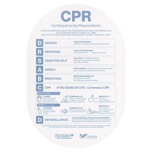 ProtectorAl 387 x 565mm Ocean Oval CPR Chart