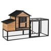 i.Pet Chicken Coop Rabbit Hutch Large Wooden Run Cage 192x78x116cm