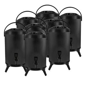 SOGA 8X Stainless Steel Insulated Beverage Dispenser with Tap 14L Black