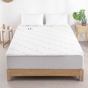 Dreamaker Waterproof Bamboo Electric Blanket King Single Bed - Earth-Friendly Bamboo Knit Sensitive Skin Antibacterial