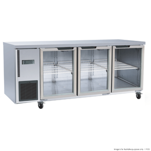 Thermaster Stainless Steel Triple Glass Door Workbench Fridge – TL1800TNG-3D