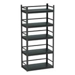 Craftright 800 x 1830 x 430mm Black 5 Tier Metal Shelving Unit 