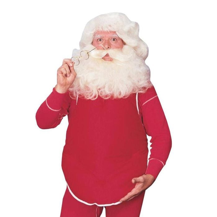 Santa Stuffed Belly for Adults, Christmas Halloween Costume Accessory Fillable Padding, ADULT