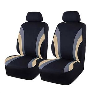 Catzon Front Car Seat Covers Auto Interior Protection Accessories For Suvs Trucks-beige