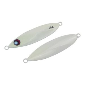 Finesse Slow Pitch Flutter Jig, 60gm, Lumo White, 2 Pack