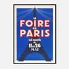 Galrie Vintage La Foire de Paris Poster - Iconic French Event Art Print, Black Frame, A4 21 x 30cm (8 x 12inch)