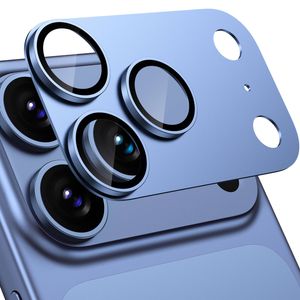 Tough On iPhone 18 Pro / 17 Pro Matte Metal Camera Lens Protector Tempered Glass Aluminium Alloy Glacier