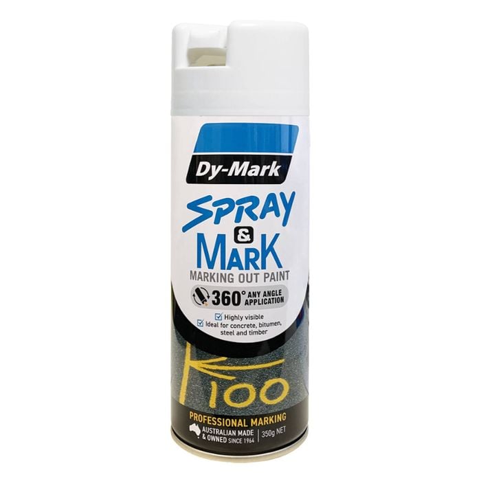 Dy-Mark 350g White Spray and Mark Paint