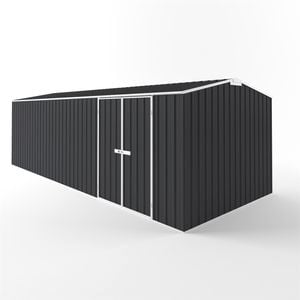 EnduraShed 7.5 x 3 x 2.4m Tall Workshop Garden Shed - Iron Grey