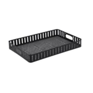 Hudson Wireware Range Rectangle Serving Tray Home Organiser 40x27cm Black