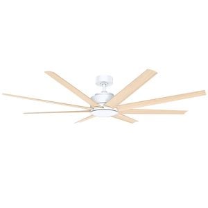 Vencha Titanic RWS Tri-Control 1830mm ABS Blades DC Ceiling Fan- White/Natural