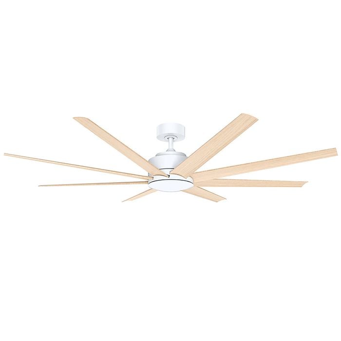 Vencha Titanic RWS Tri-Control 1830mm ABS Blades DC Ceiling Fan- White/Natural