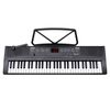 Karrera 61-Key Electronic Piano Keyboard 75cm Black - Portable Digital Keyboard with 255 Timbres & Lesson Modes