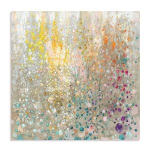 Artey | Bubbling Up Again - Stretched Canvas - White - 100 x 100cm