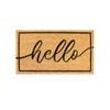 Madras Link 40 x 70cm Black Decorative Hello Coir Door Mat