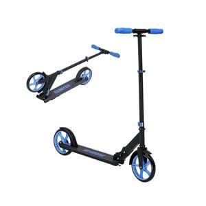 Advwin Folding Kids Kick Scooter w/ Big Wheel & Adjustable Height Blue