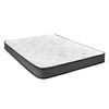 Ufurniture Queen Mattress Soft Quilted Pillow Top Springs Memory Foam Bed Medium Firm 18CM White+Grey