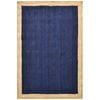 Handwoven Border Jute Rug-1147-Natural/Navy-190X280cm
