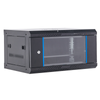 6U Cabinet Server Network Rack - Wall Mount 19'' LAN Rack  with Lockable Glass Door