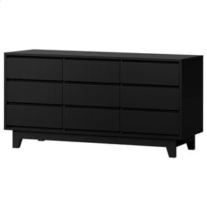 ALFORDSON 9 Chest of Drawers Storage Cabinet Black