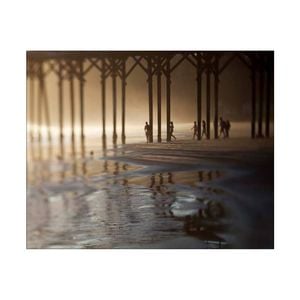 Artey | Sunset Surfers - Stretched Canvas - Stretched Canvas - 100 x 125cm
