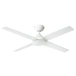 HPM 1200mm White 4 Blade Ceiling Fan
