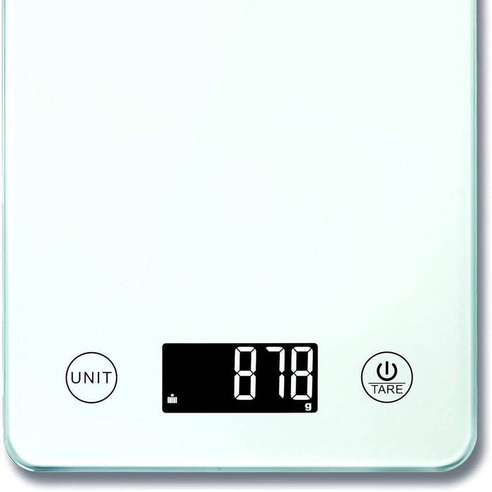 Bodysense Digital Kitchen Scale with 10kg Capacity in White