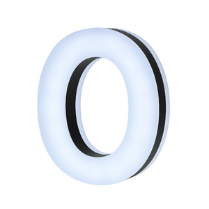Lit Up 3D Led Letter O Illuminated Opal Acrylic 100mmHx92mmWx23mmD