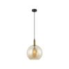 CLA Lighting PATERA Interior Glass with Extended Bronze Highlight Pendant Light- Amber