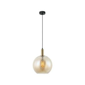 CLA Lighting PATERA Interior Glass with Extended Bronze Highlight Pendant Light- Amber