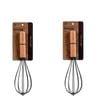 2pcs Beechwood & Silicone Whisk Charcoal
