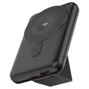Magnetic Portable Fast Charging Qi Wireless 10000mAh Magsafe & Qi-Enabled Smartphones Compatible Power Bank with Kickstand