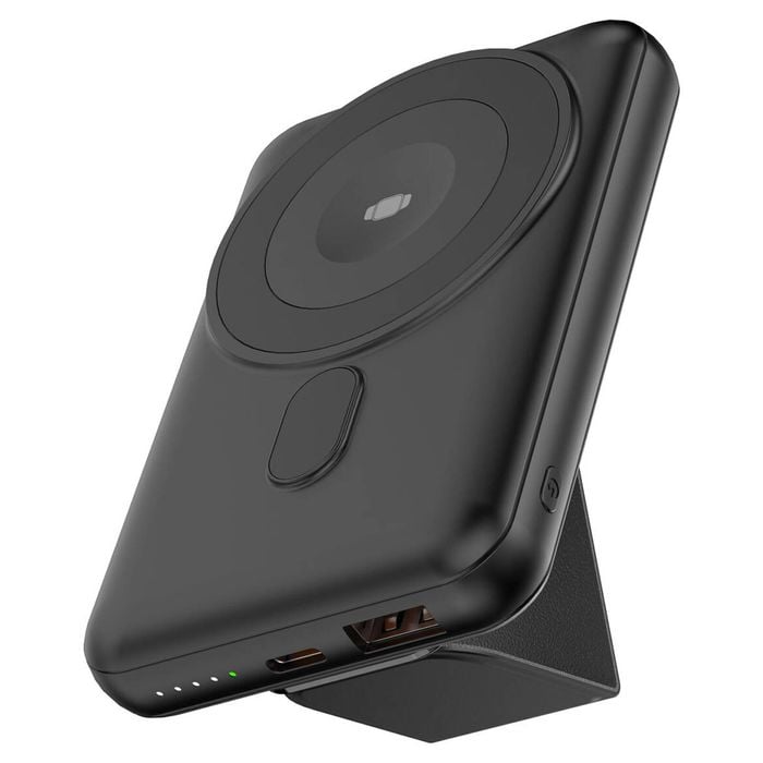 Magnetic Portable Fast Charging Qi Wireless 10000mAh Magsafe & Qi-Enabled Smartphones Compatible Power Bank with Kickstand