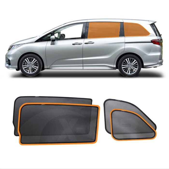 Port Rear Window Sun Shade for Honda Odyssey 2014-2020 Magnetic Car Sun Blind Mesh