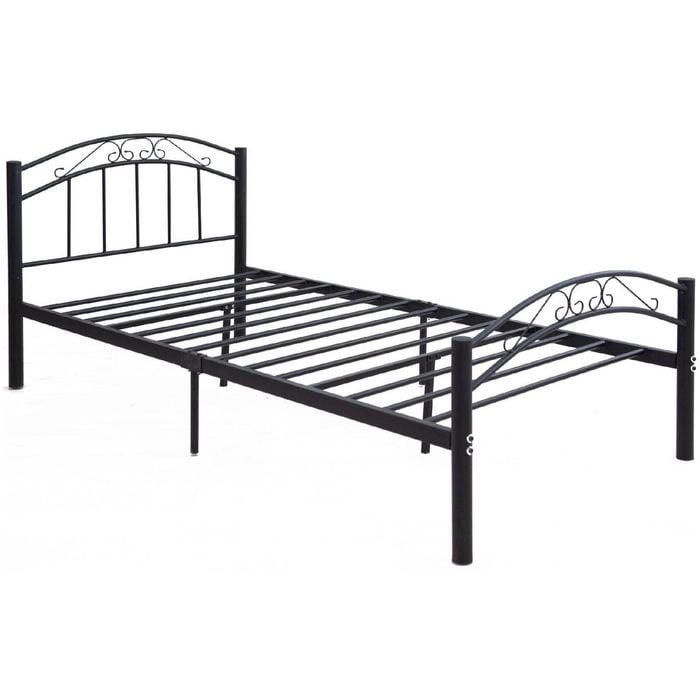 Cleveland King Single Metal Bed Frame - Black