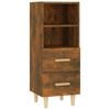 vidaXL Sideboard Smoked Oak Composite Wood Cupboard Console Cabinet Storage