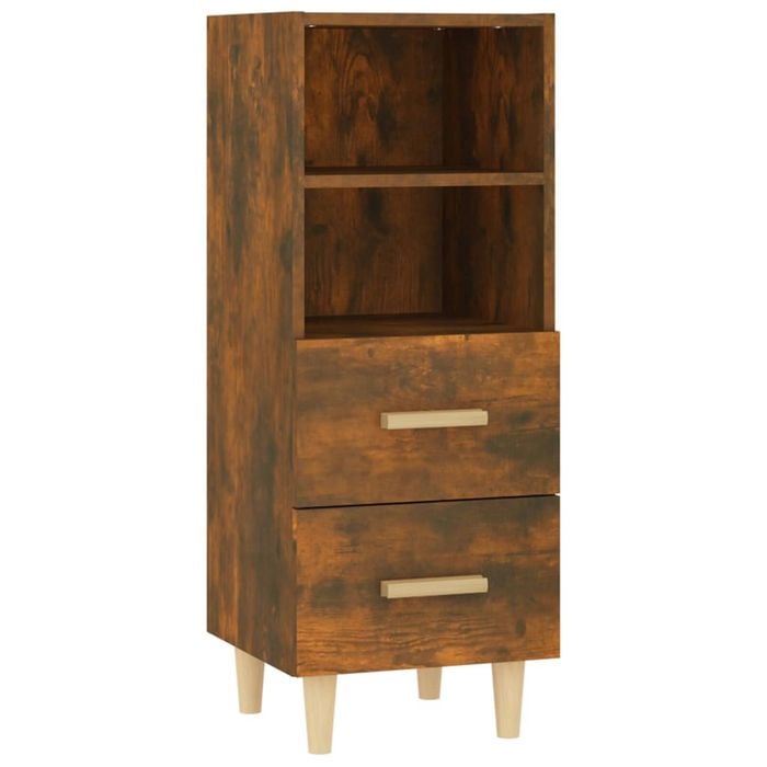 vidaXL Sideboard Smoked Oak Composite Wood Cupboard Console Cabinet Storage