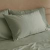 Bedding Co. 2pc 350TC Organic Bamboo Pillow Case Set Sage Green European