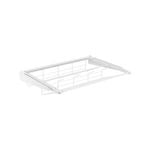 Flexi Storage Home Solutions White Double Slot Sliding Wire Shoe Rack