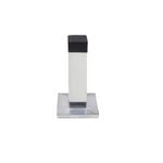 Lemaar 75mm Satin Chrome Square Wall Mount Door Stop