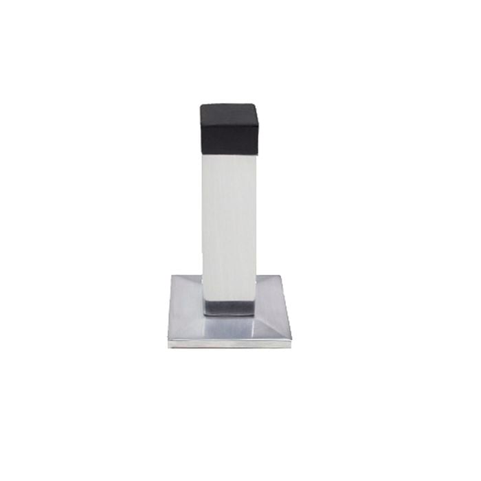 Lemaar 75mm Satin Chrome Square Wall Mount Door Stop