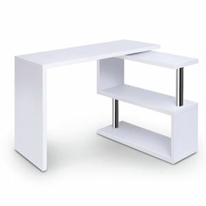 Office Computer Desk Study Corner Table Workstation Bookshelf Student