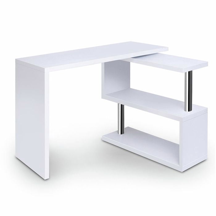 Office Computer Desk Study Corner Table Workstation Bookshelf Student