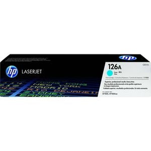 Hp 126a Cyan Toner Cartridge - 1000 Pages - Single Pack